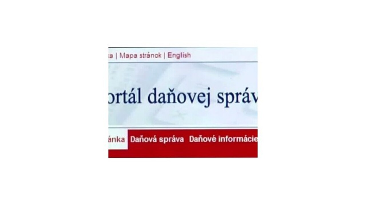 Portál daňovej správy opäť nefungoval