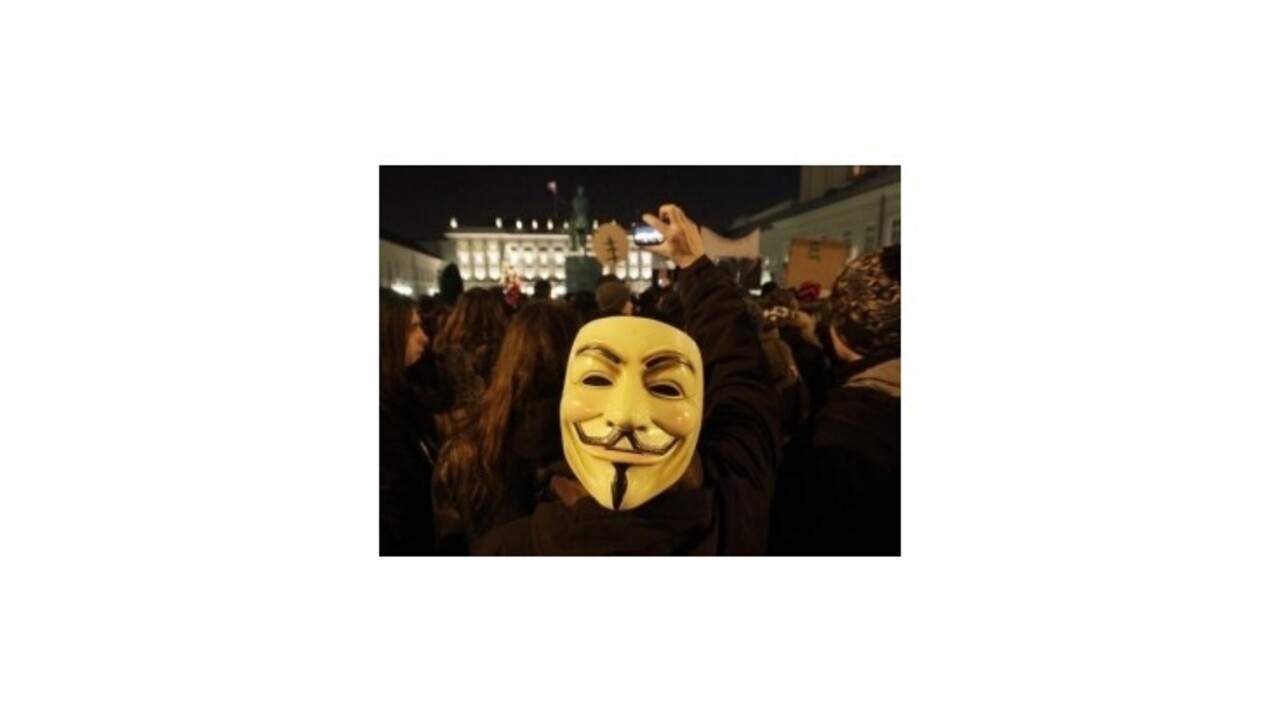 Anonymous zaútočí na stránky NR SR a ministerstva financií