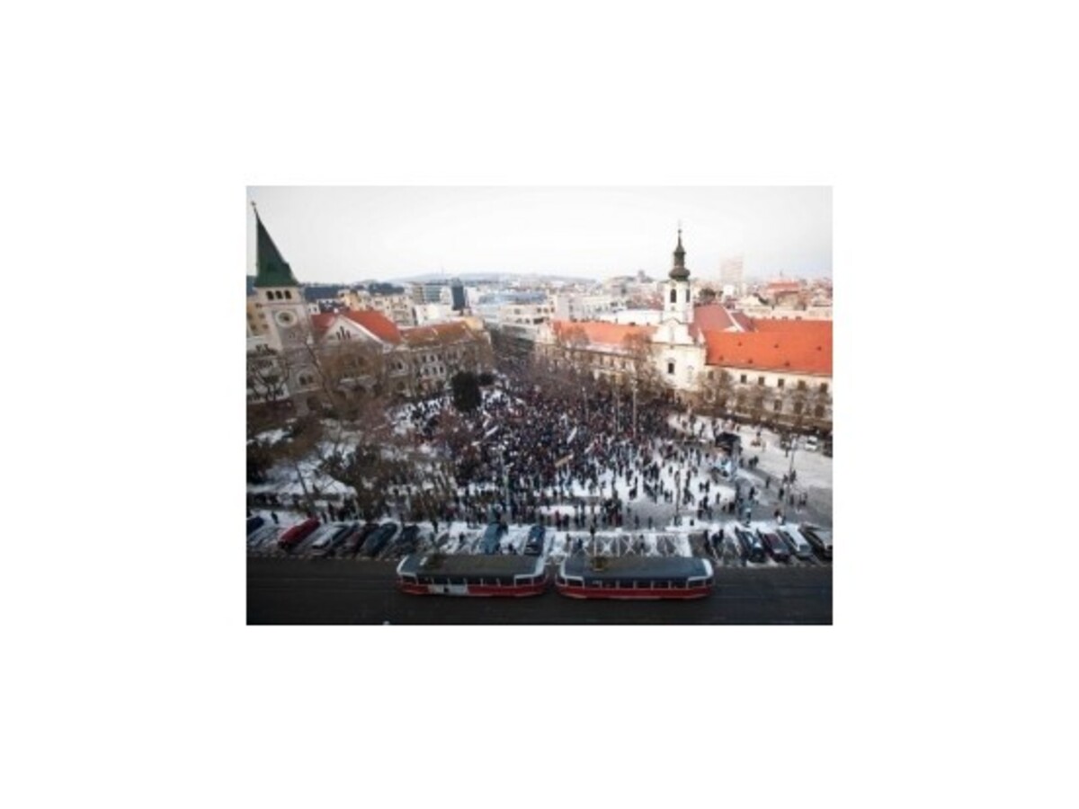 Na pokojnom proteste Gorila odzneli základné požiadavky