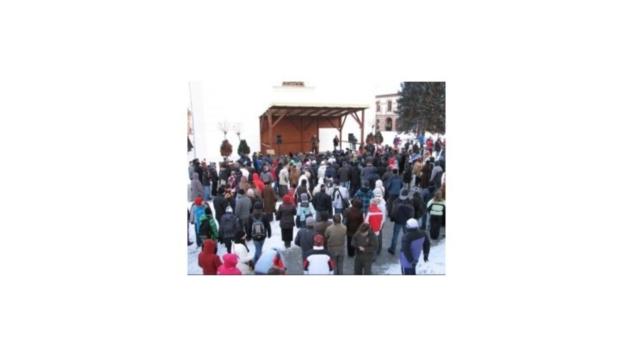 V Poprade protestovalo proti Gorile menej ľudí ako pred týždňom