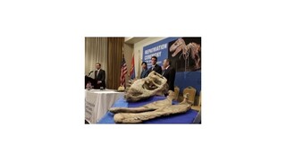Američania vrátili Mongolsku vzácnu kostru dinosaura