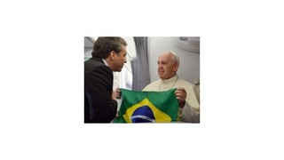 Pápež František priletel na návštevu Brazílie