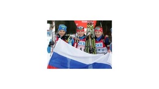 Na biatlonovej štafete triumfovali Rusky, Slovensky jedenáste