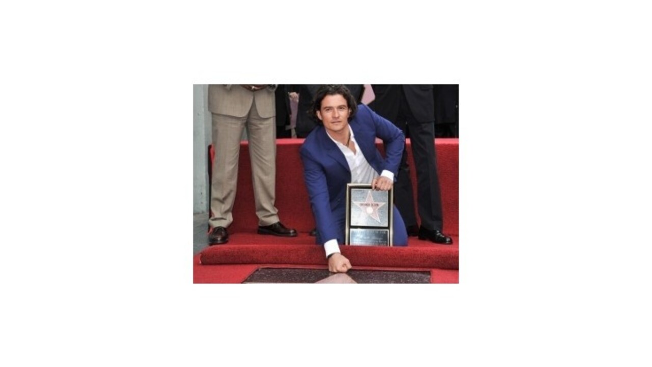 Orlando Bloom dostal hviezdu na hollywoodskom Chodníku slávy