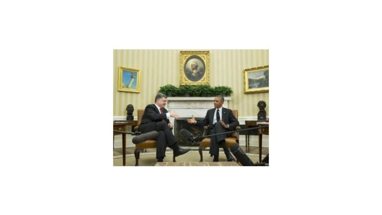 Ukrajinský prezident u Obamu so žiadosťou o zbrane neuspel