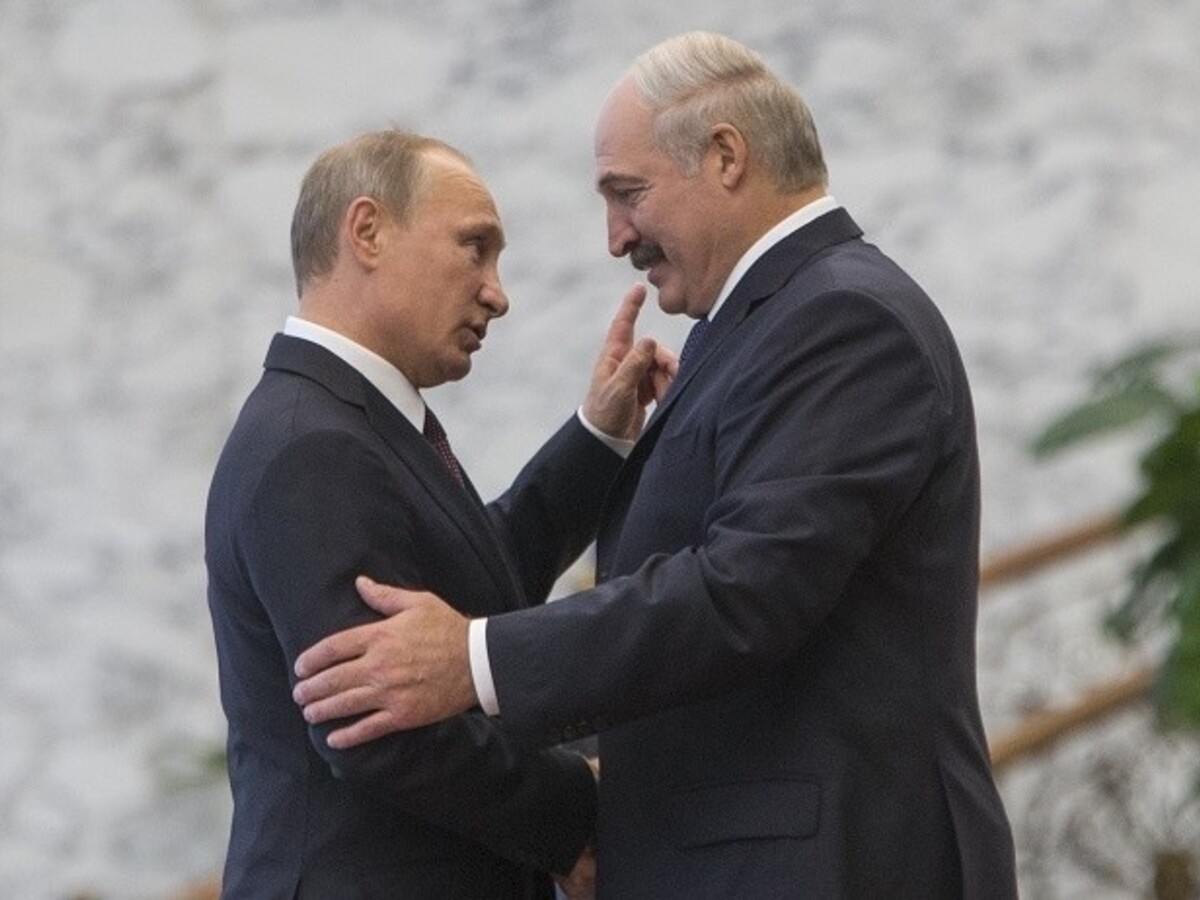 Vladimir Putin a Alexander Lukašenko (SITA/AP)