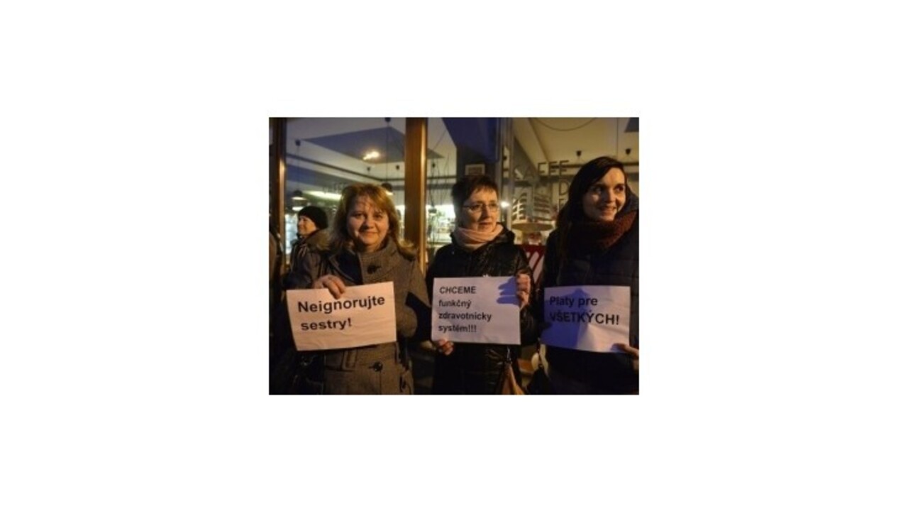 Sestry protestovali proti rozkrádaniu zdravotníctva