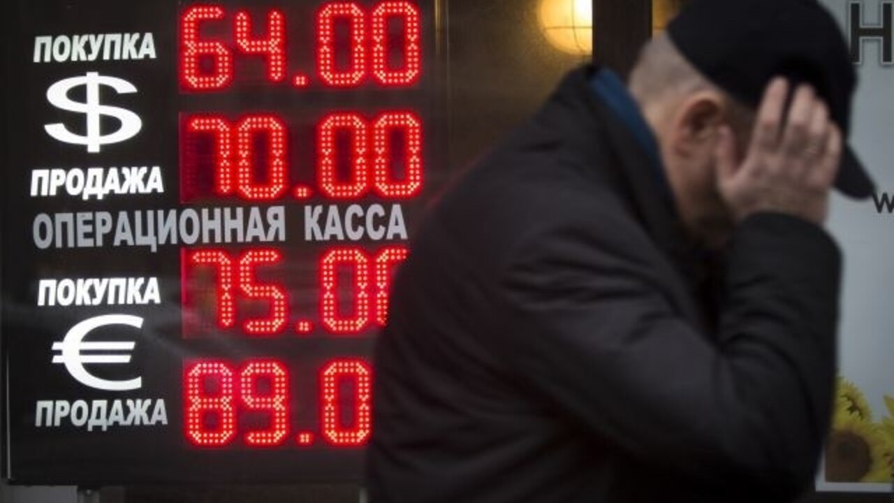 Rusko rubeľ prepad kurz (SITA)