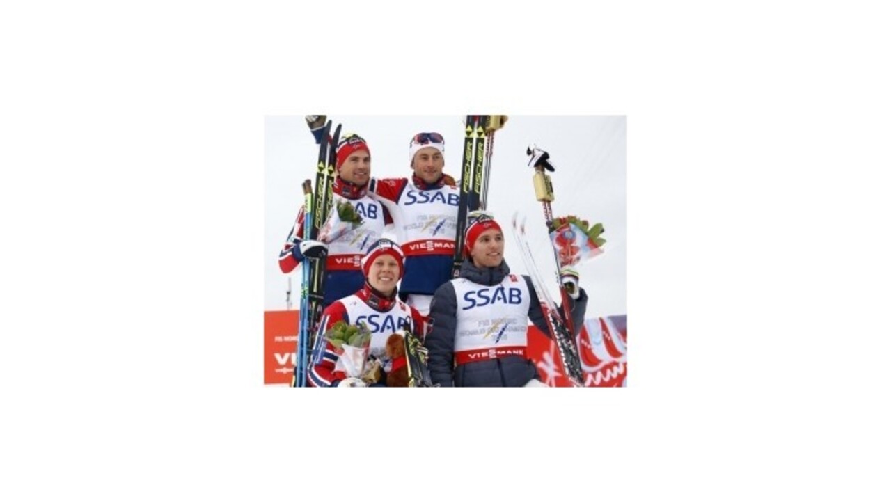 Rekordní Nóri ôsmykrát za sebou ovládli štafetu v behu na lyžiach
