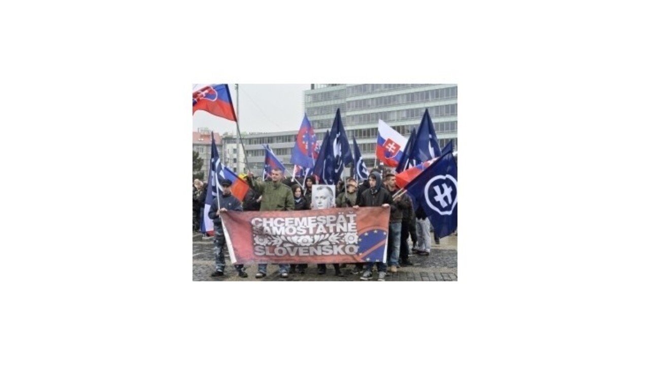 Centrom Bratislavy pochodovali nacionalisti z celého Slovenska