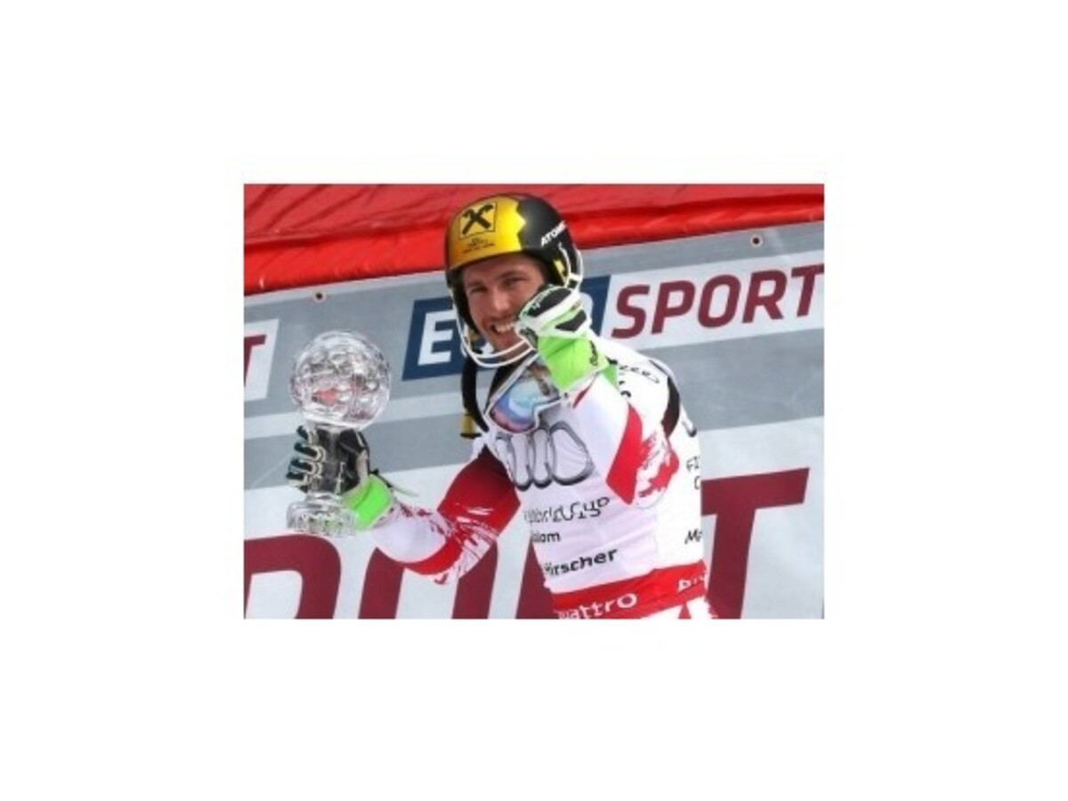 Hirscher si vybojoval malý glóbus za slalom
