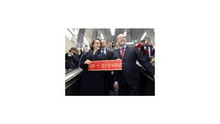 V Prahe slávnostne otvorili nový úsek metra