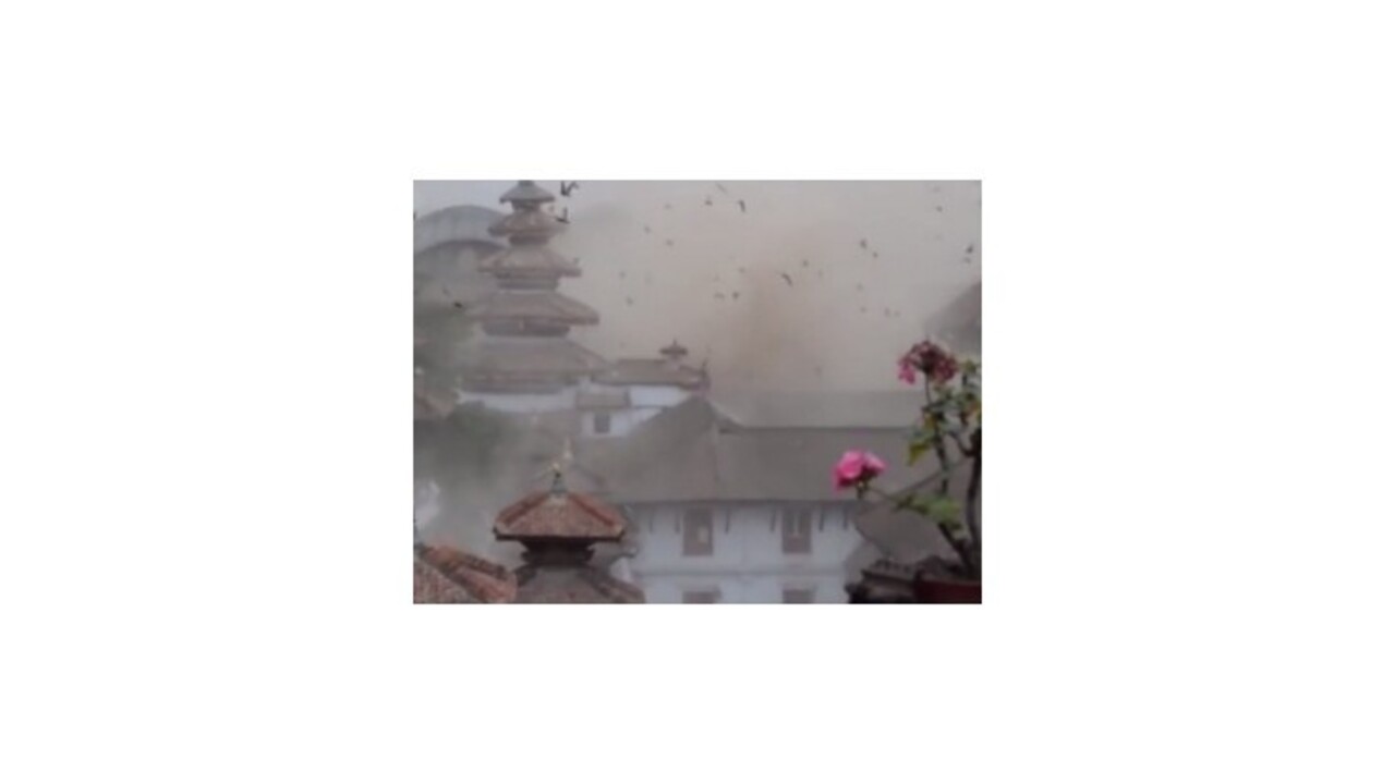 Turista nakrútil desivé zábery zemetrasenia v nepálskom Káthmandu