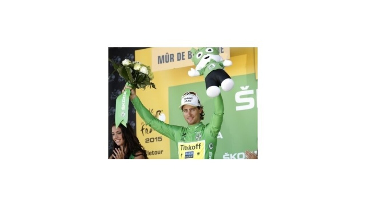 Sagan po ôsmej etape v zelenom drese, celkovo je druhý