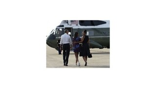 Obamovci začali dovolenku na ostrove Martha's Vineyard