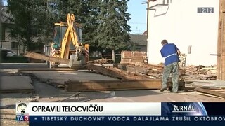 V Beluši po rokoch zrekonštruovali chátrajúcu školskú telocvičňu