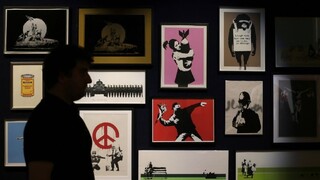 Banksyho obraz z odstavenej fabriky vydražili za 137 500 dolárov