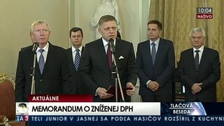 TB po podpísaní memoranda o zníženej DPH