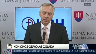 TB predstaviteľov KDH o výzve na odvolanie ministra zdravotníctva