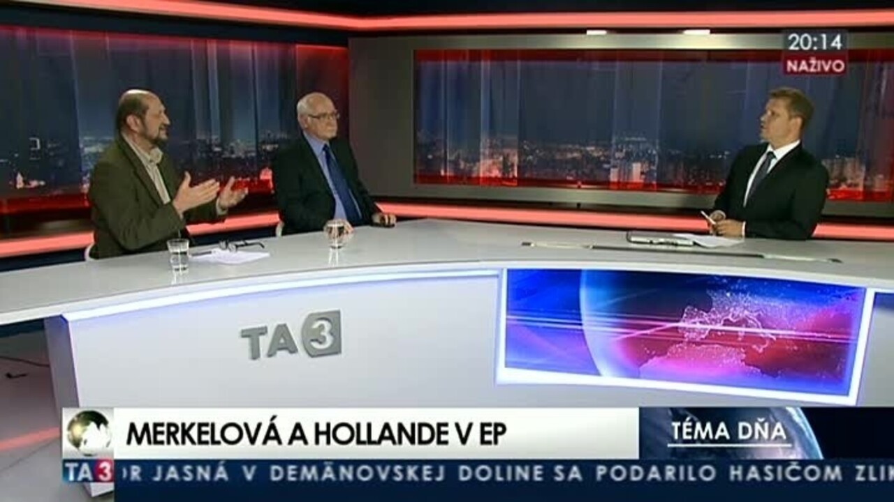 Merkelová a Hollande v EP/ Minimálna mzda 405 eur
