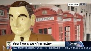 Čokoládového Mr. Beana vystavili českom Tábore