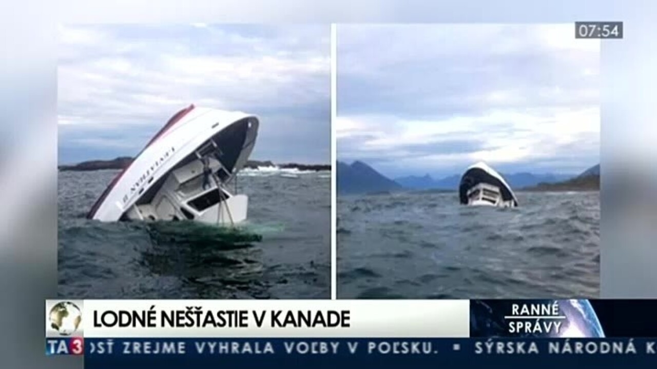 Pri pobreží Kanady sa potopila loď, zahynulo najmenej päť ľudí