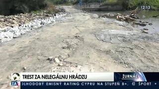 Za nelegálnu hrádzu na rieke Poprad hrozia desaťtisícové sankcie