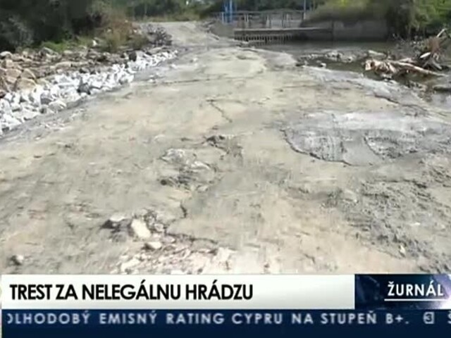 Za nelegálnu hrádzu na rieke Poprad hrozia desaťtisícové sankcie