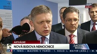 TB R. Fica a R. Kaliňáka k otvoreniu novej budovy nemocnice