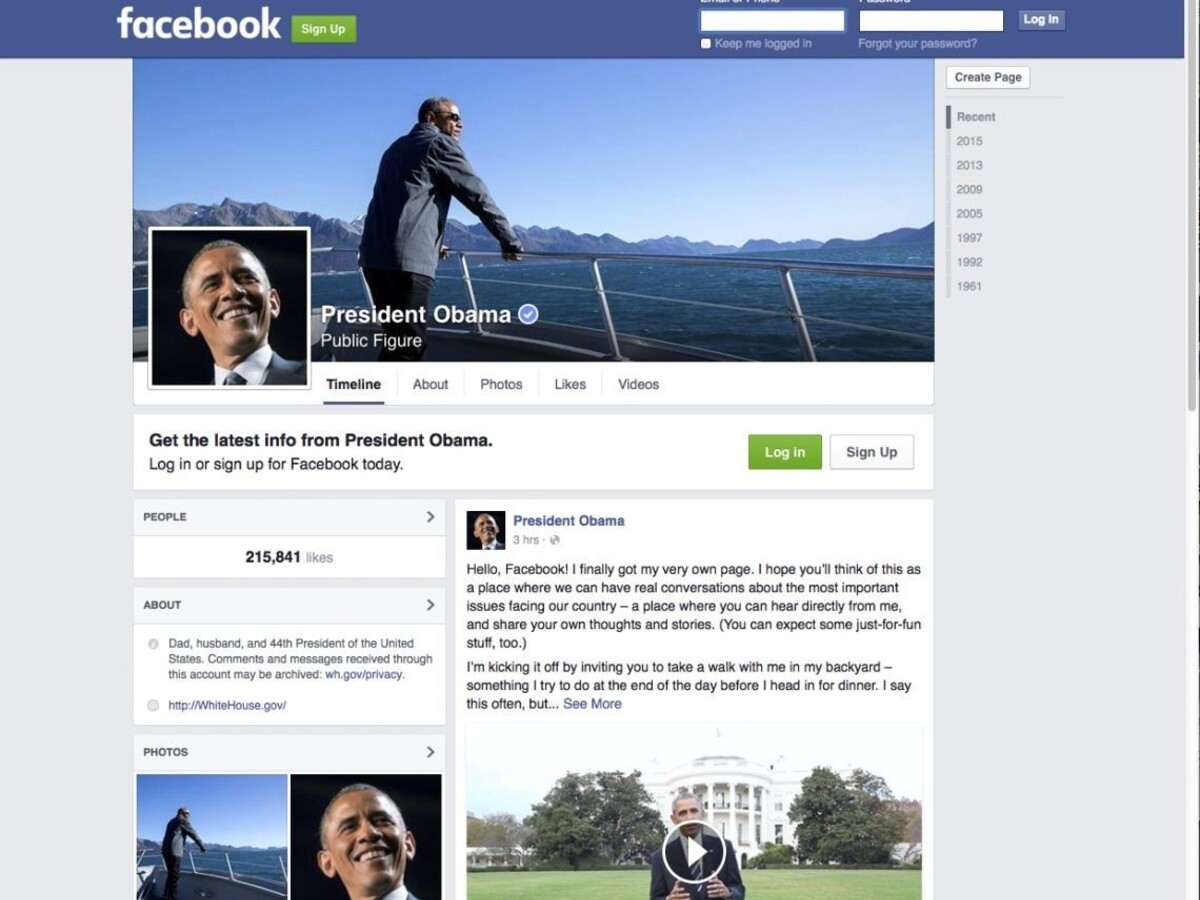 Obama je síce na Facebooku, no medzi priateľov si ho nepridáte