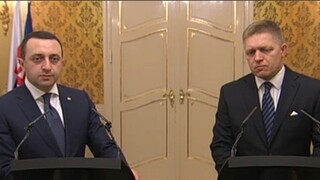 TB R. Fica a I. Garibašviliho po spoločnom rokovaní