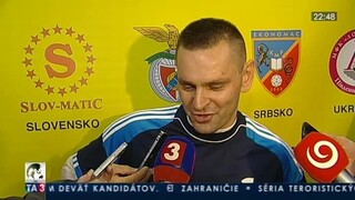 Futsalový brankár Gašparovič praje Benfice výhru