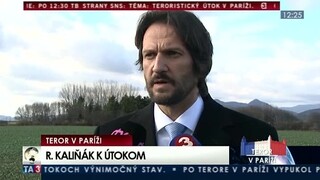 TB R. Kaliňáka o bezpečnostnej situácii na Slovensku po útokoch v Paríži