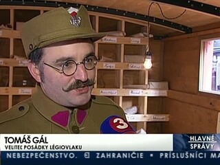 Bratislavská hlavná stanica hostí vlak, ktorý prevážal československých legionárov