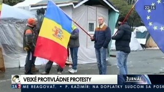 Tisíce Moldavčanov vyšli do ulíc, poukazovali najmä na korupciu