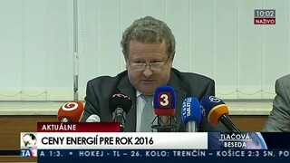 TB Úradu pre reguláciu sieťových odvetví o cene energií na rok 2016