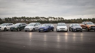 Ford rozšíril ponuku 4x4 modelov a Honda Civic Type R na rýchlostnej skúške