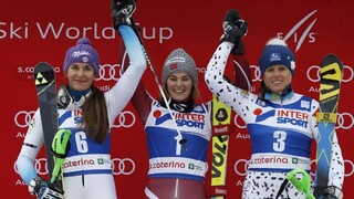 Velez-Zuzulová sa v slalome Svetového pohára prebojovala na stupeň víťazov