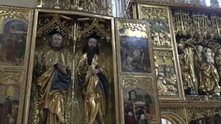 Reštaurátori začali opravovať Oltár štyroch svätých Jánov od Majstra Pavla