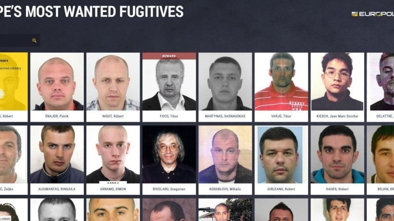 Zverejnili zoznam najhľadanejších osôb v Európe. Pri pátraní môže pomôcť každý