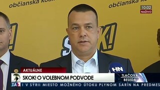 TB strany SKOK! o volebnom podvode