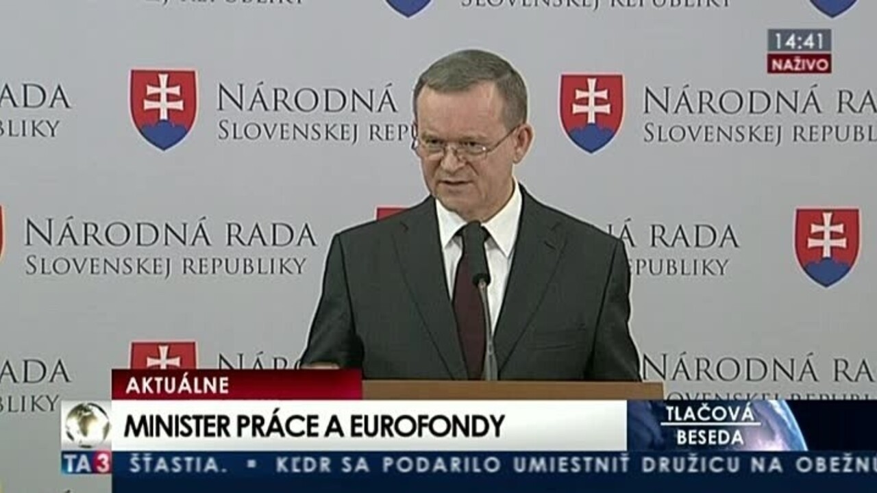 TB J. Brocku o eurofondoch a ministrovi práce