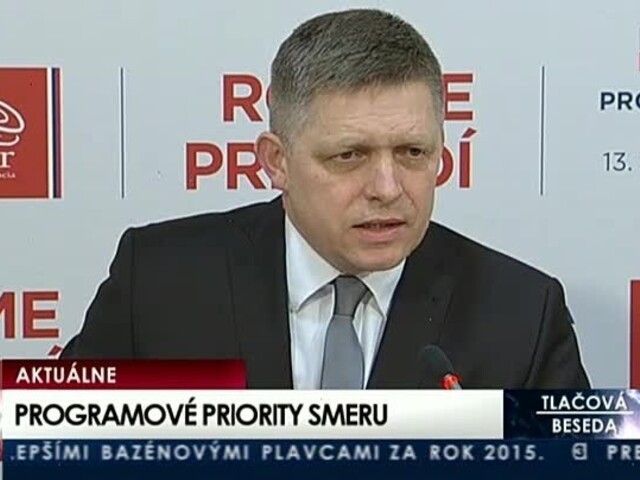 TB R. Fica po skončení programovej konferencie strany Smer