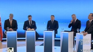 Lídri najsilnejších politických strán sa stretli vo veľkej predvolebnej diskusii