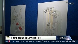 Netradičná výstava v Levoči predstavila karikatúry pre nevidiacich
