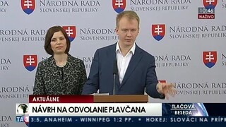 TB M. Beblavého a V. Remišovej o návrhu na odvolanie ministra školstva