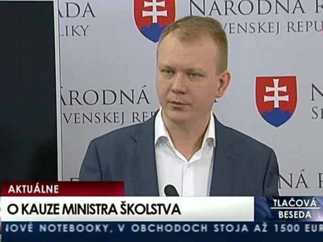 TB M. Beblavého o kauze ministra školstva