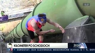 V Taliansku si zmerali sily vertikálni bežci, utekali po schodoch