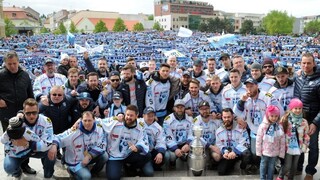 Fotogaléria: Nitrania oslávili s fanúšikmi majstrovský titul