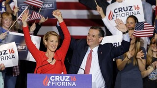 Republikánsky kandidát Ted Cruz si vybral za viceprezidentku Carly Fiorinaovú